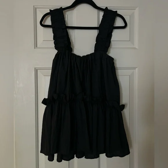 BRØGGER Olive Ruffle-Trimmed Ripstop Shell Top - Picture 5 of 8